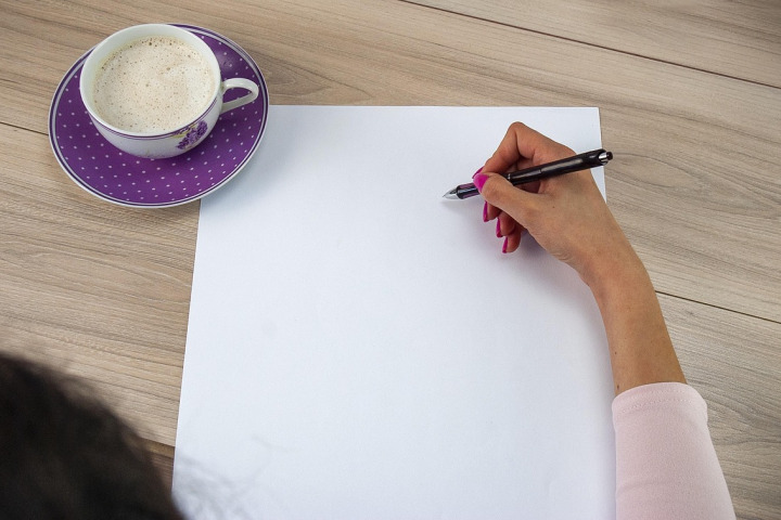 writer desk notebook pen